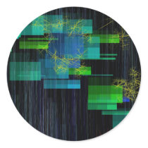 Abstract Round Stickers