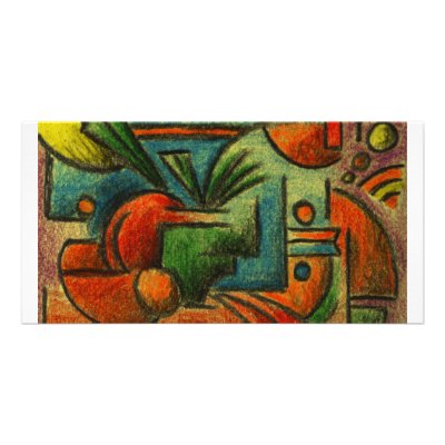 Abstract Still Life Personalized Photo Card by dandellion