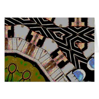 Abstract Streets Intersection card