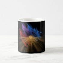 Abstract sunrise/sunset designer mug
