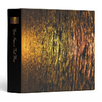 Abstract Sunset on Water 3 Ring Binders