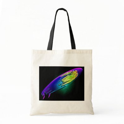 Abstract Surboard Canvas Bags by creative_eye