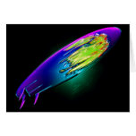 Abstract Surboard Greeting Card