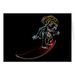 Abstract Surfer Greeting Cards