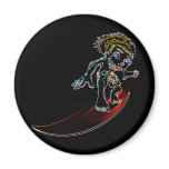 Abstract Surfer Refrigerator Magnets