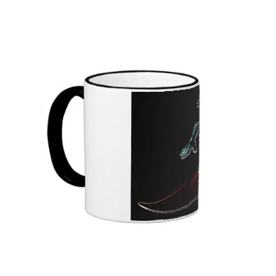 Abstract Surfer Coffee Mugs by creative_eye