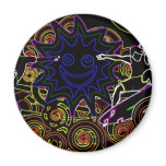 Abstract Surfers Magnets