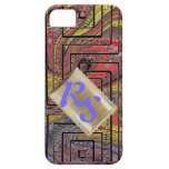 Abstract Swirl Monogrammed iPhone 5 Case