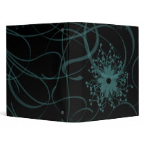 Abstract Swirls and Flower Binder by Jamene Abstract Swirls and Flower Binder