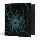 Abstract Swirls and Flower Binder
