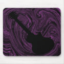 Abstract Swirls Guitar Mousepad, Purple by Superstarbing Abstract Swirls Guitar Mousepad, Purple