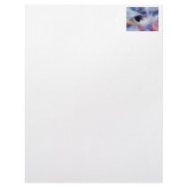 Abstract Swirls in Pink, Blue, and Orange Letterhead Template
