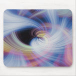Abstract Swirls in Pink, Blue, and Orange Mouse Pads