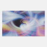 Abstract Swirls in Pink, Blue, and Orange Stickers