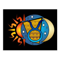 Abstract Taurus Postcard postcards