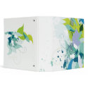 Abstract Teal and Green Binder binder