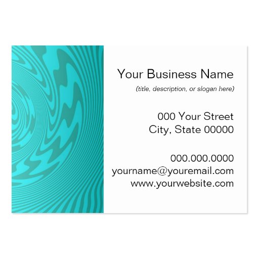Abstract Teal Turquoise Pattern Business Card