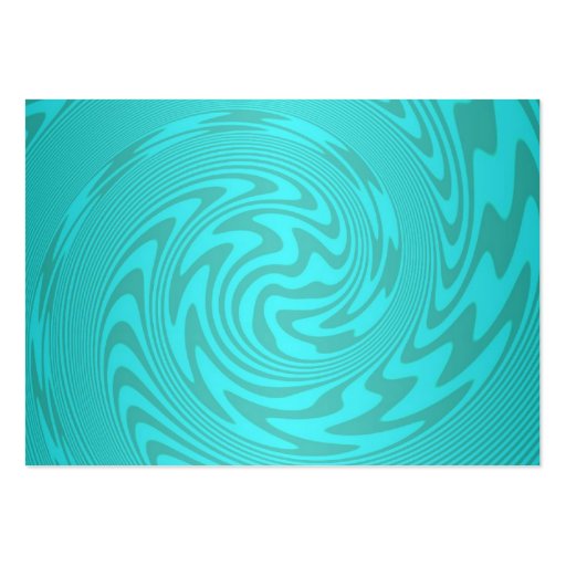Abstract Teal Turquoise Pattern Business Card (back side)