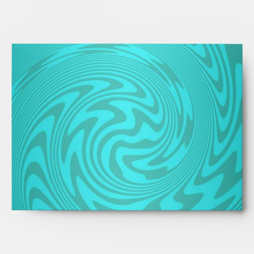 Abstract Teal Turquoise Pattern Envelopes