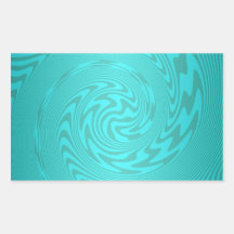 Abstract Teal Turquoise Pattern Rectangular Stickers