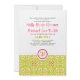 Abstract Tile Pattern Invitation invitation