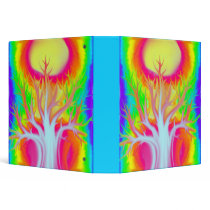 Abstract Tree 3-Ring Binder