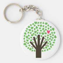 Abstract Tree Hugger Key Chains