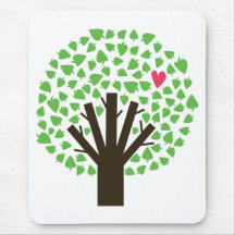 Abstract Tree Hugger Mousepads