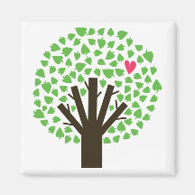 Abstract Tree Hugger Refrigerator Magnets
