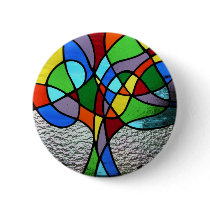 Abstract Tree of Life Badge buttons