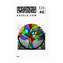 Abstract Tree of Life postage by NeilsGlass Abstract Tree of Life postage