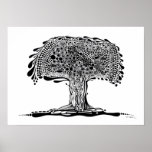Abstract Tree Poster