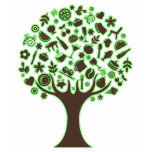 Abstract Tree Tee Shirts