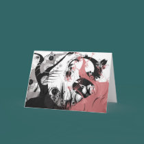 Abstract Trees Blank Note Card