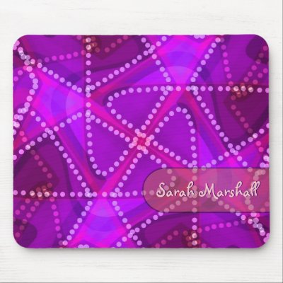 Abstract Triangle Dots Art Mousepad by webgrrl