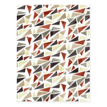 Abstract Triangle Pattern postcards