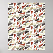Abstract Triangle Pattern posters
