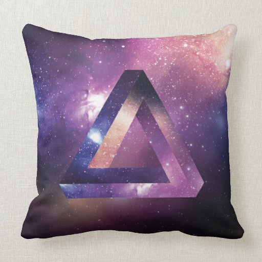 Abstract Triangle pillow. Throw Pillow Zazzle