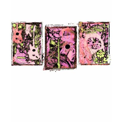 Abstract Triptych Rock On T Shirt by jamiecreates1