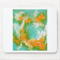 Abstract turquios mouse pad