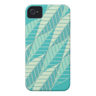 Abstract Turquoise Case-Mate iPhone 4 Case