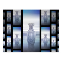Abstract Vases Collage postcards