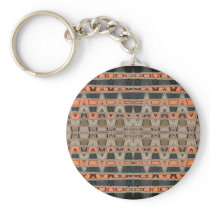 Abstract Vibes Orange Key Chains