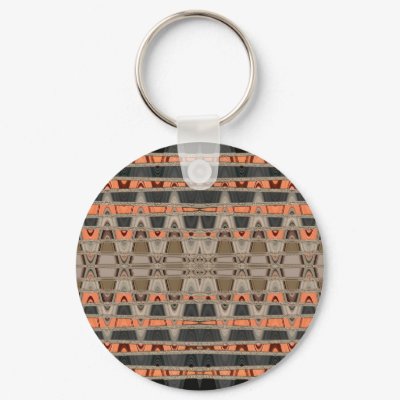 Abstract Vibes Orange Key Chains by DonnaGraysonAbstract