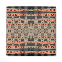 Abstract Vibes Orange Refrigerator Magnets