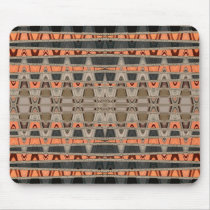Abstract Vibes Orange Mouse Pad