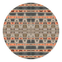 Abstract Vibes Orange stickers