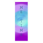 Abstract Violet Lens, ME TIME book mark Business Cards