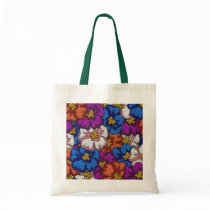 Abstract Violets - Budget Tote bags