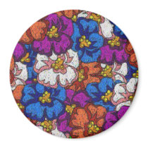 Abstract Violets - Magnet #2